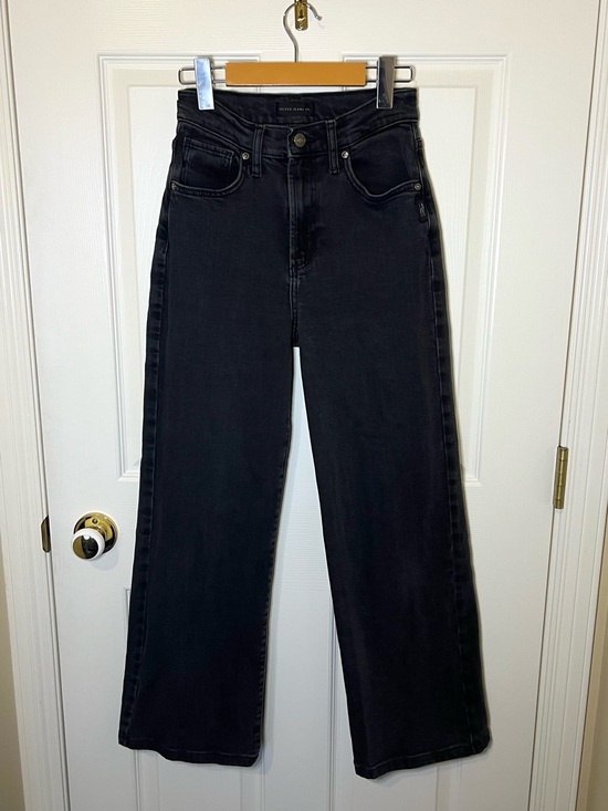 Silver Jeans Denim - Silver Jeans Black High-Rise Wide Leg Jeans